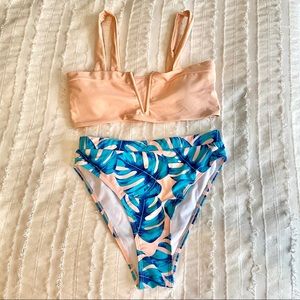NEW! High Waisted Tropical Print Bikini